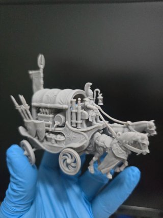 Miniatura Carro de Guerra Élfico 3D