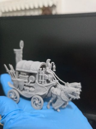 Miniatura Carro de Guerra Élfico 3D