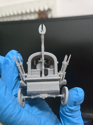 Miniatura Carro de Guerra Élfico 3D
