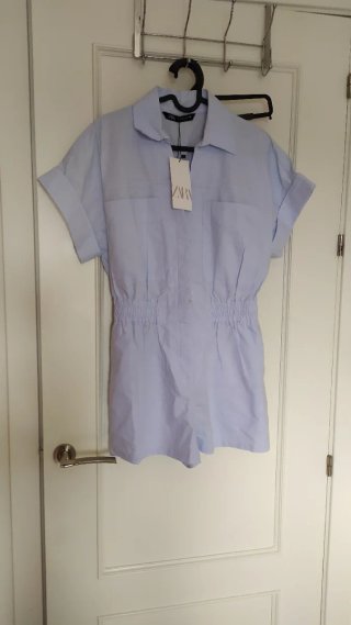 Mono corto Zara azul mujer