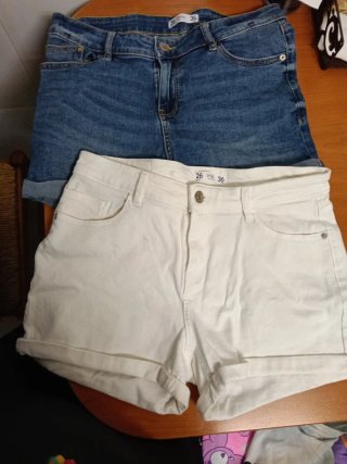 Pantalón corto Sfera Talla 36 precio de los dos