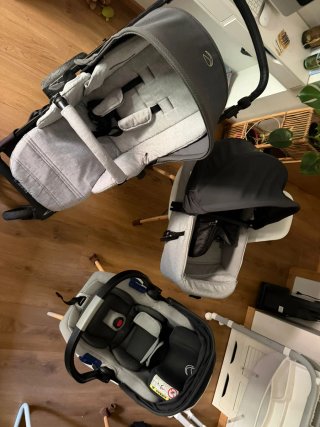 Lote Carro 3 piezas + Cambiador bebe con bañera