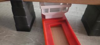 Juego de vías y trenes de madera