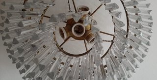 Lámpara Vintage Cristal y Bronce 43cm
