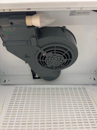 Campana extractora blanca