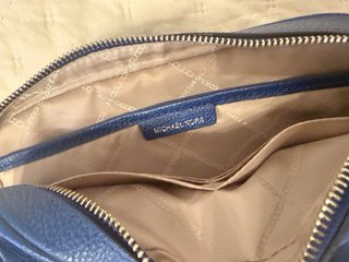 Borsa Michael Kors in pelle blu originale