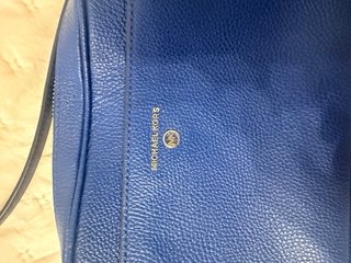 Borsa Michael Kors in pelle blu originale
