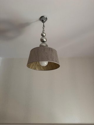 Lámpara de techo tela y metal