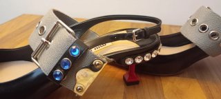 Miu Miu Zapatos Negros y Grises