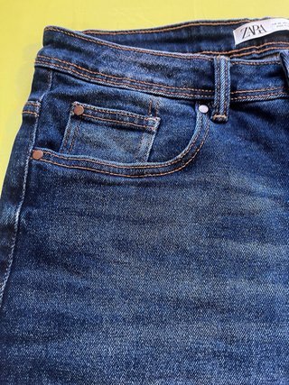 Bermudas Zara Hombre Azul