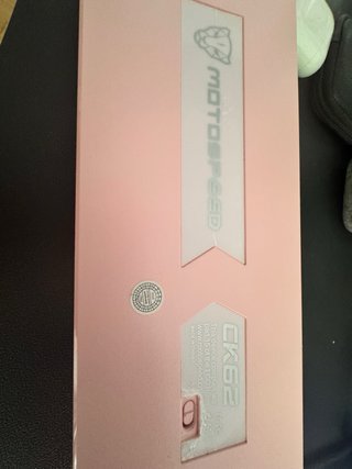 Motospeed CK62 Teclado Mecánico Rosa RGB