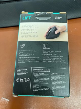 Logitech Lift Ratón Ergonómico Vertical #Q89E49
