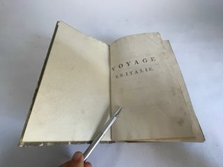 Libro Antiguo - Voyage en Italie. Año:1791
