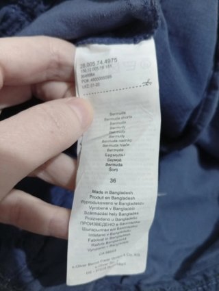 Pantalones cortos cargo s.Oliver azul oscuro T.46