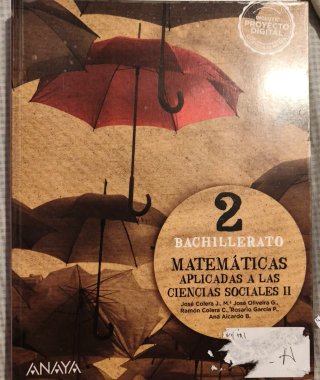 Matemáticas aplicadas a las Ciencias Sociales I...