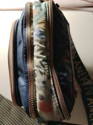 Bolso cruzado Anekke azul y multicolor