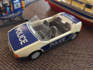 Playmobil: Helicóptero, Barco y Coche Policía