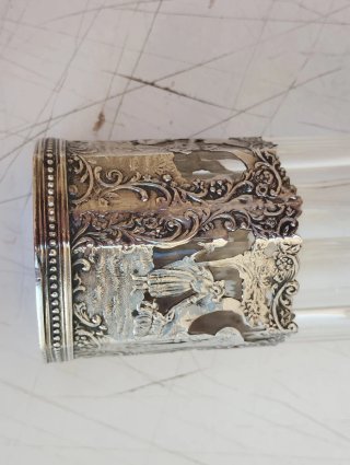 Set da liquore in argento 800 Jugendstil Hanau