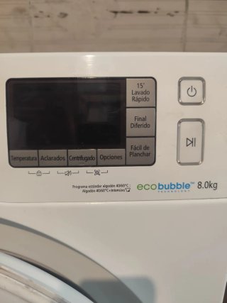 Lavadora Samsung ecobubble 8.0kg