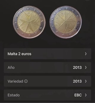 Moneda 2€ Malta 2013 Cruz de Malta