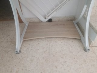 Mesa de ordenador madera y metal