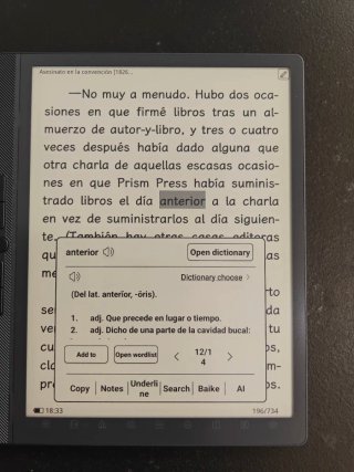 E-reader Hanvon M10 Mini. 8.3" con custodia e pen