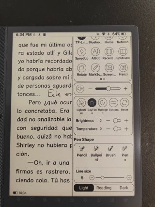 E-reader Hanvon M10 Mini. 8.3" con custodia e pen