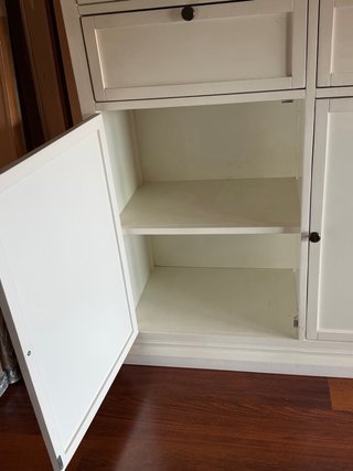 Alacena Banak Blanca con Puertas de Cristal