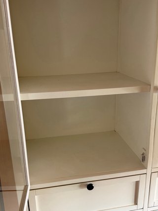 Alacena Banak Blanca con Puertas de Cristal
