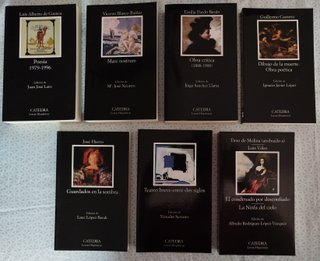 15€ x libro. Cátedra. Letras Hispánicas