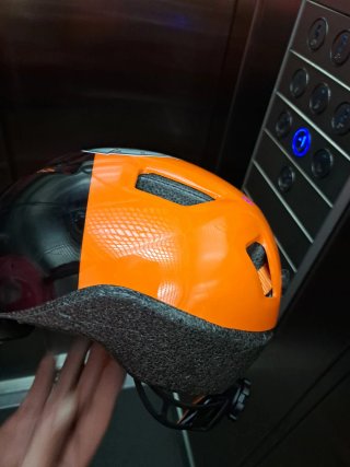 Casco de bici azul para niños