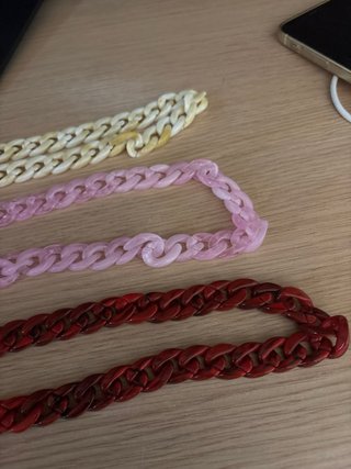 3 Catenelle Acrilico Lucido