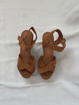 Sandalias Cuña Marrones