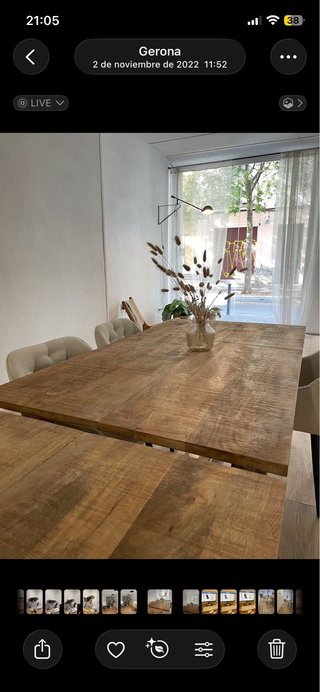 Mesa de comedor madera maciza