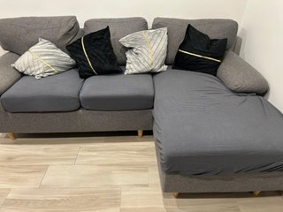 Sofá Chaise Longue Gris