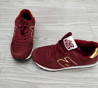 Zapatillas New Balance 574 Oro Rojo