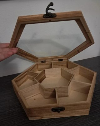 Joyero Grande Madera con Tapa Cristal