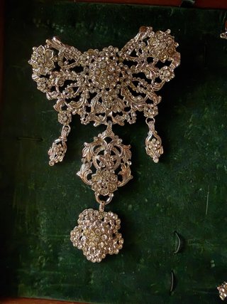 Aderezo completo de fallera plata