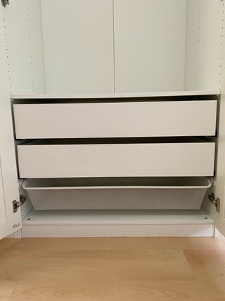 Armario IKEA PAX 150x60x236 cierre suave + cajones
