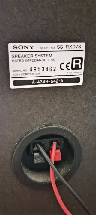 Altavoces Sony SS-RXD7S
