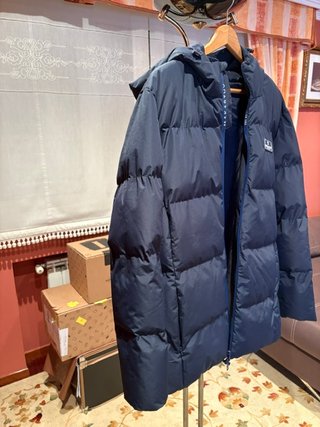Parka Makarthy XL Azul Capucha Muy Acolchada