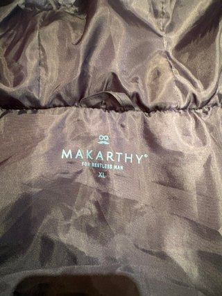 Parka Makarthy XL Azul Capucha Muy Acolchada