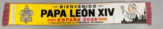 Bufanda Papa León XIV España 2026