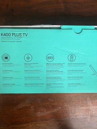 Teclado Logitech K400 Plus TV Inalámbrico