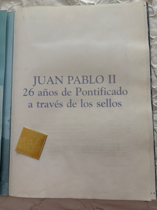 Álbum Sellos Papa Juan Pablo II