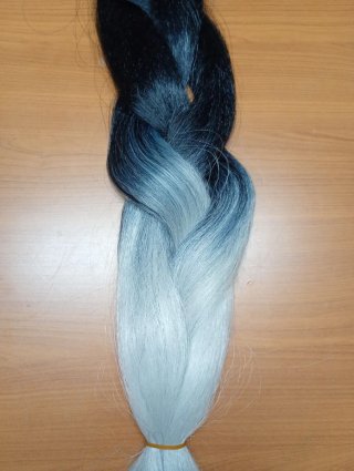 Extensiones de pelo trenzado degradado disfraz.