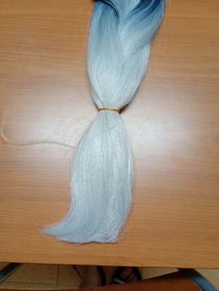 Extensiones de pelo trenzado degradado disfraz.