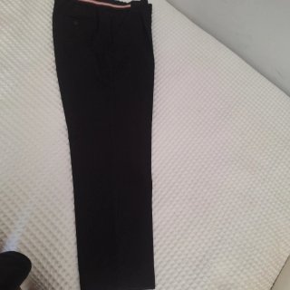 Pantalón Zara Talla M Negro Pinzas