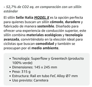 Sillín Selle Italia Model X Negro