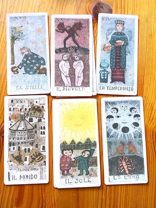 La carte dei Tarocchi. Tarot en italiano